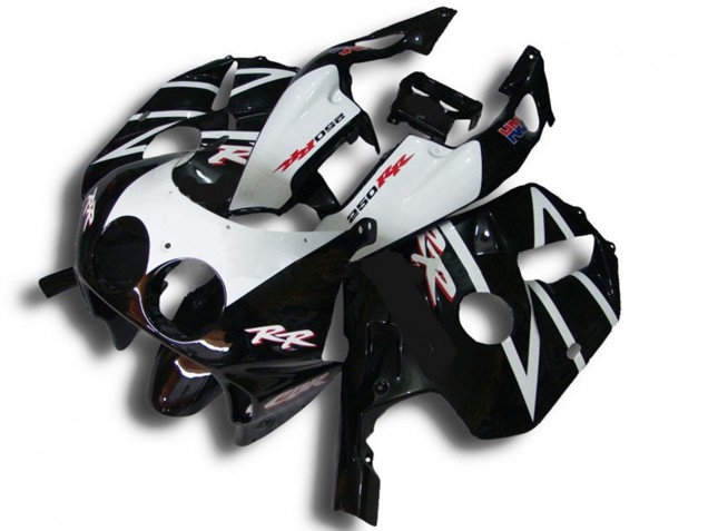 1990-1998 Black White RR Honda CBR250RR Fairings for Sale 1990-1998 Black White RR Honda CBR250RR Fairings for Sale