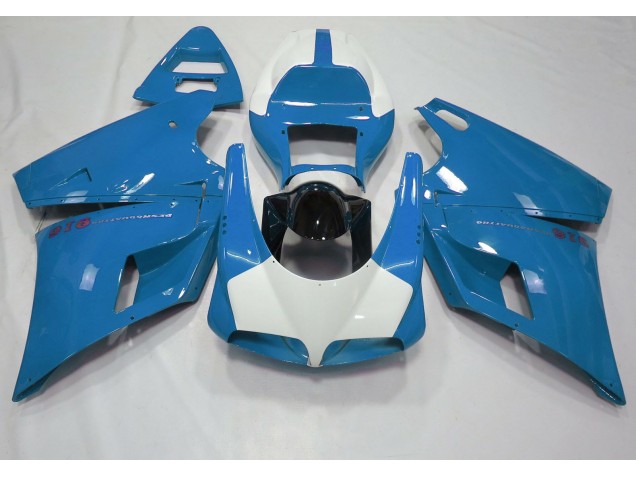 1993-2005 Gloss Light Blue & White Ducati 996 748 916 998 Fairings for Sale 1993-2005 Gloss Light Blue & White Ducati 996 748 916 998 Fairings for Sale