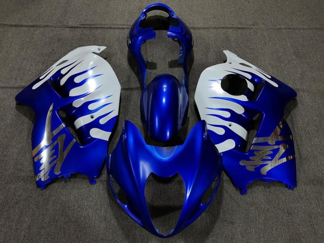1997-2007 Gloss Blue and White Suzuki GSXR 1300 Fairings for Sale 1997-2007 Gloss Blue and White Suzuki GSXR 1300 Fairings for Sale