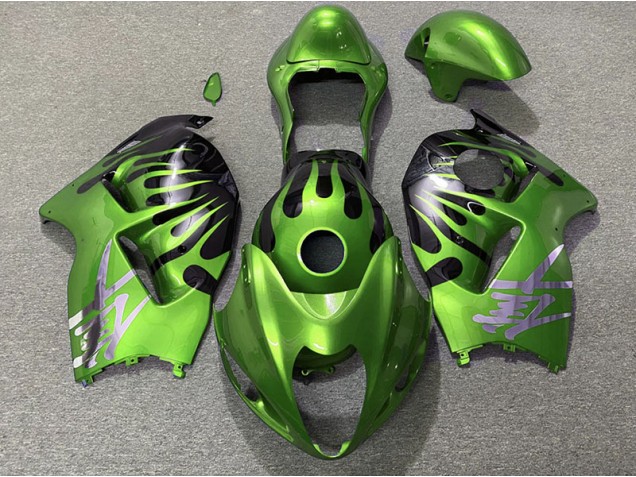 1997-2007 Green and Black Suzuki GSXR 1300 Fairings for Sale 1997-2007 Green and Black Suzuki GSXR 1300 Fairings for Sale