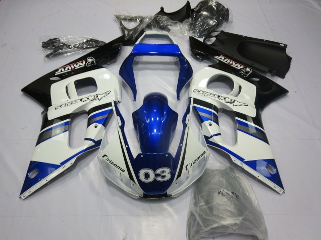 1998-2002 Blue and Silver Yamaha R6 Fairings for Sale 1998-2002 Blue and Silver Yamaha R6 Fairings for Sale