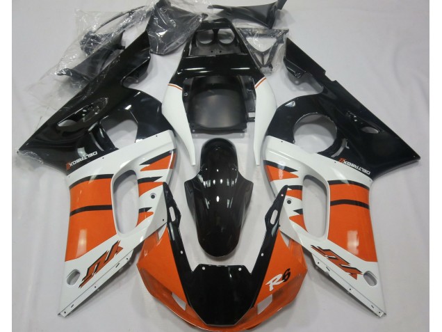 1998-2002 Gloss Orange and Black Yamaha R6 Fairings for Sale 1998-2002 Gloss Orange and Black Yamaha R6 Fairings for Sale