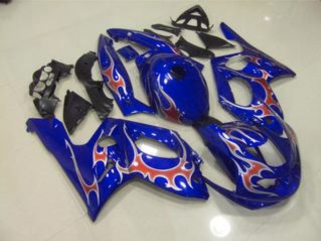 1998-2007 Blue Red and Silver Gloss Yamaha YZF600 Fairings for Sale 1998-2007 Blue Red and Silver Gloss Yamaha YZF600 Fairings for Sale