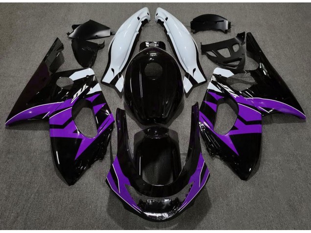 1998-2007 Gloss Black Purple and White Yamaha YZF600 Fairings for Sale 1998-2007 Gloss Black Purple and White Yamaha YZF600 Fairings for Sale