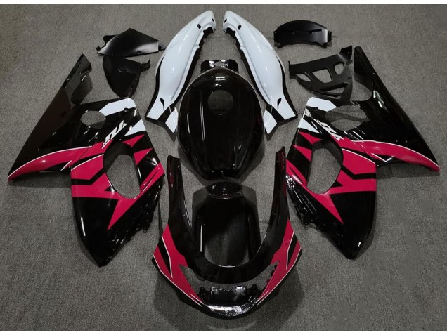 1998-2007 Gloss Black Red and White Yamaha YZF600 Fairings for Sale