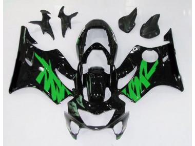 1999-2000 Gloss Black & Green Honda CBR600 F4 Fairings for Sale
