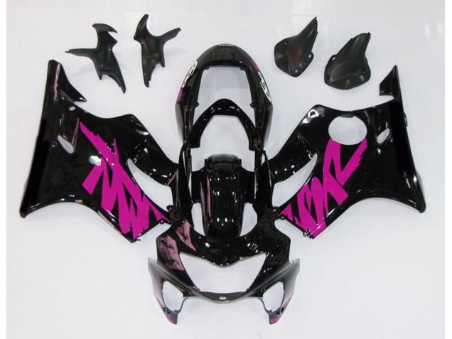 1999-2000 Gloss Black & Pink Honda CBR600 F4 Fairings for Sale 1999-2000 Gloss Black & Pink Honda CBR600 F4 Fairings for Sale