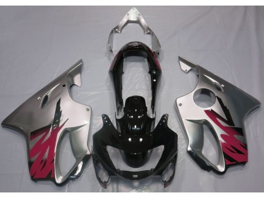 1999-2000 Gloss Silver & Red Honda CBR600 F4 Fairings for Sale