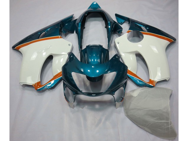 1999-2000 Light Blue and Orange Honda CBR600 F4 Fairings for Sale