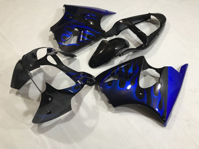 2000-2002 Blue Flame Kit Kawasaki ZX6R Fairings for Sale 2000-2002 Blue Flame Kit Kawasaki ZX6R Fairings for Sale