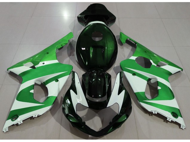 2000-2002 Deep Green & Suzuki GSXR 1000 Fairings for Sale 2000-2002 Deep Green & Suzuki GSXR 1000 Fairings for Sale