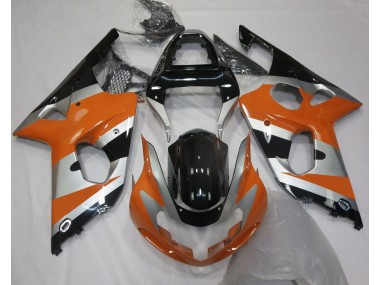 2000-2002 Orange Silver OEM Style Suzuki GSXR 1000 Fairings for Sale