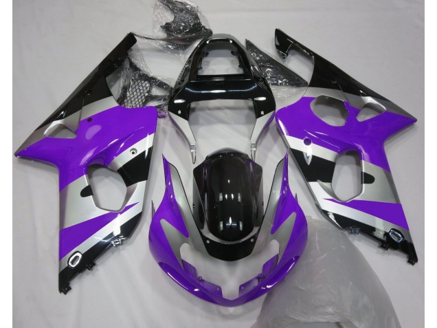 2000-2002 Purple Silver OEM Style Suzuki GSXR 1000 Fairings for Sale 2000-2002 Purple Silver OEM Style Suzuki GSXR 1000 Fairings for Sale