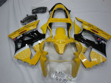 2000-2002 Yellow Elf Kawasaki ZX6R Fairings for Sale