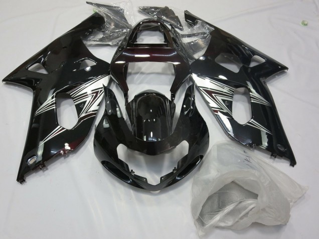2001-2003 Black Silver Suzuki GSXR 600-750 Fairings for Sale 2001-2003 Black Silver Suzuki GSXR 600-750 Fairings for Sale