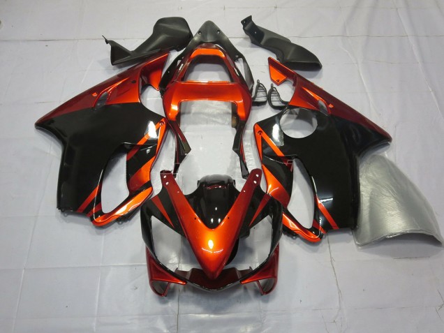 2001-2003 Deep Orange and Black Honda CBR600 F4i Fairings for Sale 2001-2003 Deep Orange and Black Honda CBR600 F4i Fairings for Sale