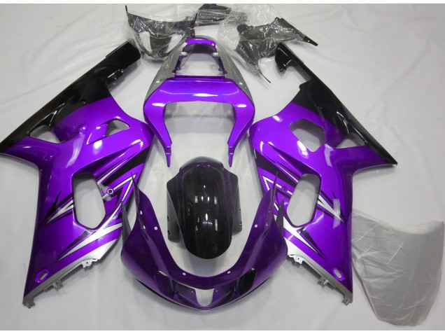 2001-2003 Purple and Silver Suzuki GSXR 600-750 Fairings for Sale 2001-2003 Purple and Silver Suzuki GSXR 600-750 Fairings for Sale