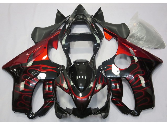 2001-2003 Red Flame Honda CBR600 F4i Fairings for Sale