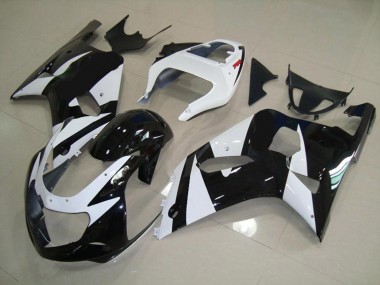 2001-2003 White and Black Suzuki GSXR 600-750 Fairings for Sale