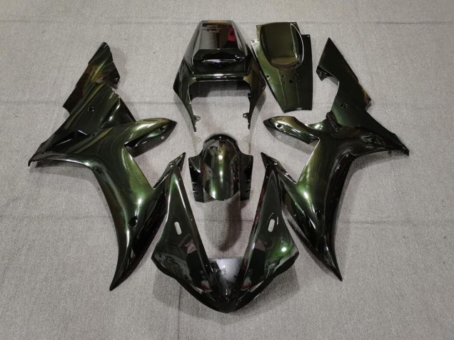 2002-2003 Forest Green & Gold Yamaha R1 Fairings for Sale 2002-2003 Forest Green & Gold Yamaha R1 Fairings for Sale