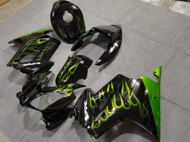 2002-2012 Green Flame Honda VFR800 Fairings for Sale 2002-2012 Green Flame Honda VFR800 Fairings for Sale