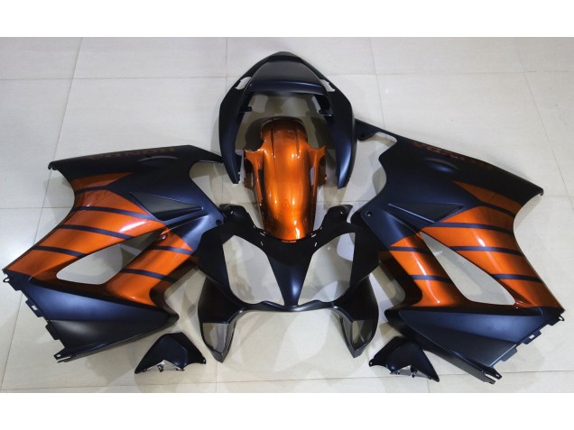 2002-2012 Matte Black & Orange Honda VFR800 Fairings for Sale 2002-2012 Matte Black & Orange Honda VFR800 Fairings for Sale
