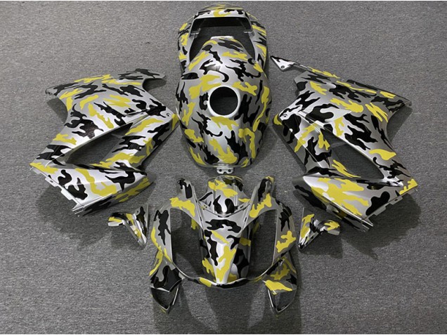 2002-2012 Yellow Camo Honda VFR800 Fairings for Sale