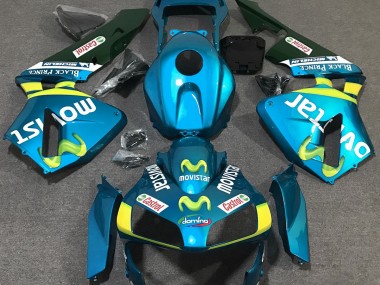 2003-2004 Light Blue Movistar Honda CBR600RR Fairings for Sale