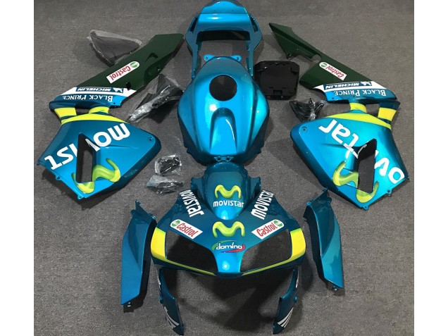 2003-2004 Light Blue Movistar Honda CBR600RR Fairings for Sale 2003-2004 Light Blue Movistar Honda CBR600RR Fairings for Sale
