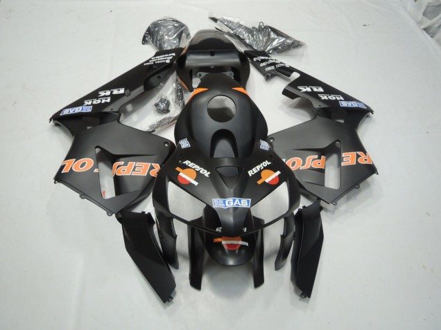 2003-2004 Matte Black Repsol Honda CBR600RR Fairings for Sale