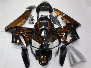 2003-2004 Orange Flames Honda CBR600RR Fairings for Sale