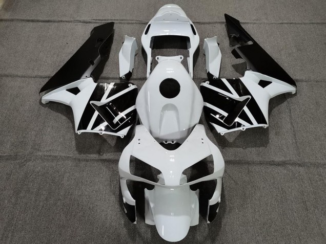 2003-2004 Pearl White and Black Honda CBR600RR Fairings for Sale 2003-2004 Pearl White and Black Honda CBR600RR Fairings for Sale