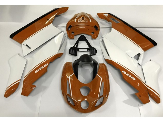 2003-2004 White Orange and Black Ducati 749 999 Fairings for Sale 2003-2004 White Orange and Black Ducati 749 999 Fairings for Sale
