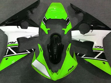 2003-2005 Green White and Black Yamaha R6 Fairings for Sale