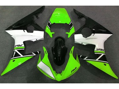 2003-2005 Green White and Black Yamaha R6 Fairings for Sale