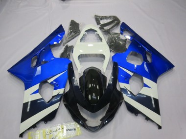 2004-2005 Blue White GSXR Suzuki GSXR 600-750 Fairings for Sale