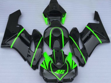 2004-2005 Gloss Black & High Viz Green Honda CBR1000RR Fairings for Sale