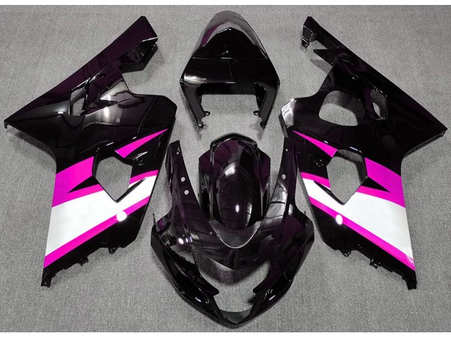 2004-2005 Gloss Black & Pink Suzuki GSXR 600-750 Fairings for Sale 2004-2005 Gloss Black & Pink Suzuki GSXR 600-750 Fairings for Sale