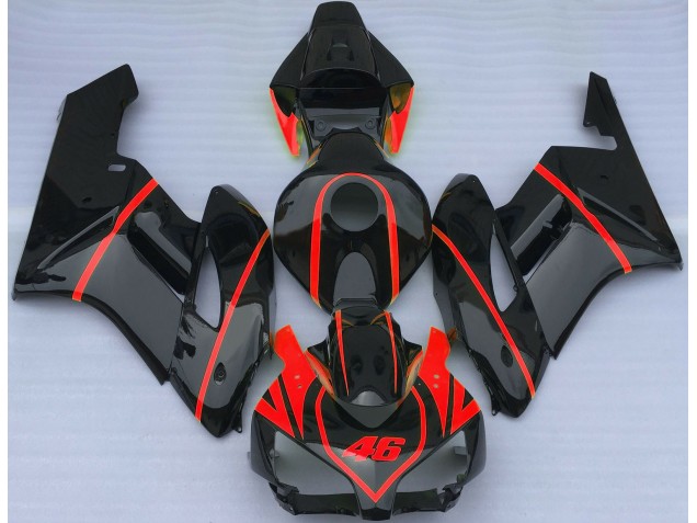2004-2005 Gloss Black & Red Honda CBR1000RR Fairings for Sale