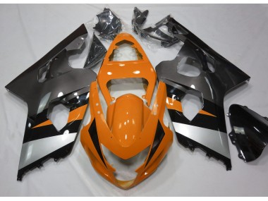 2004-2005 Orange and Silver Suzuki GSXR 600-750 Fairings for Sale