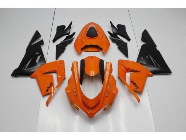 2004-2005 Plain Orange Ninja Kawasaki ZX10R Fairings for Sale 2004-2005 Plain Orange Ninja Kawasaki ZX10R Fairings for Sale