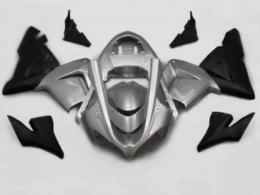 2004-2005 Silver Black Kawasaki ZX10R Fairings for Sale