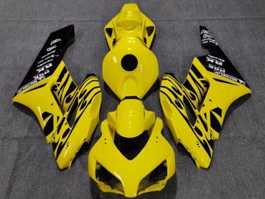 2004-2005 Yellow Black Flame Honda CBR1000RR Fairings for Sale