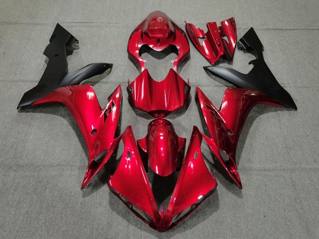 2004-2006 Candy Red & Black Yamaha R1 Fairings for Sale 2004-2006 Candy Red & Black Yamaha R1 Fairings for Sale