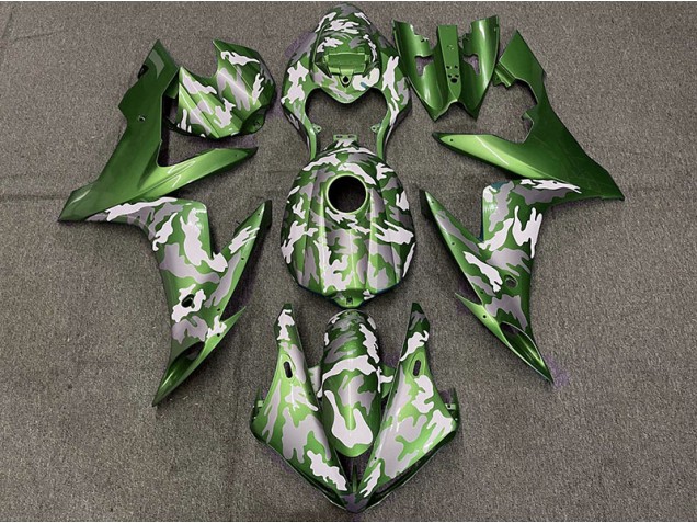 2004-2006 Dark Green Camo Yamaha R1 Fairings for Sale 2004-2006 Dark Green Camo Yamaha R1 Fairings for Sale