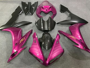 2004-2006 Hot Pink and Carbon Style Yamaha R1 Fairings for Sale