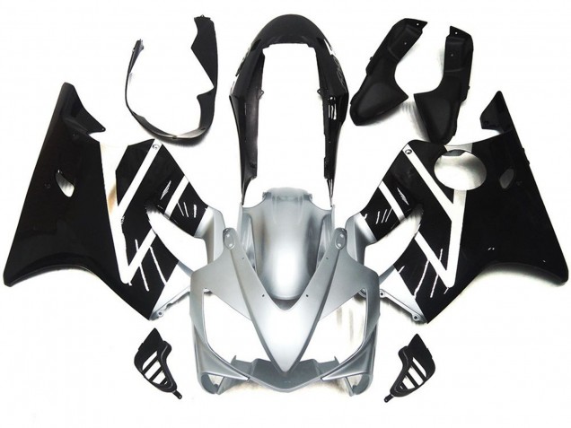 2004-2007 Silver Grey and Black Gloss Honda CBR600 F4i Fairings for Sale 2004-2007 Silver Grey and Black Gloss Honda CBR600 F4i Fairings for Sale