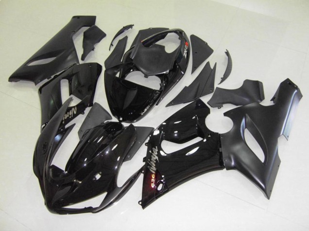 2005-2006 Black Gloss Kawasaki ZX6R Fairings for Sale 2005-2006 Black Gloss Kawasaki ZX6R Fairings for Sale