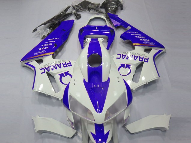 2005-2006 Blue and White Custom Honda CBR600RR Fairings for Sale 2005-2006 Blue and White Custom Honda CBR600RR Fairings for Sale