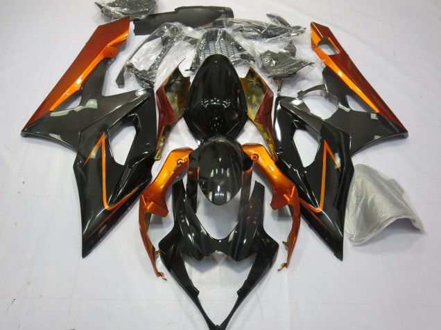 2005-2006 Burnt Orange and Black Suzuki GSXR 1000 Fairings for Sale 2005-2006 Burnt Orange and Black Suzuki GSXR 1000 Fairings for Sale